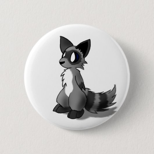 Anthro Raccoon Button (Voorkant)