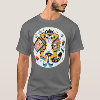 Anthro Trash Tiger Art TSshirt T-shirt