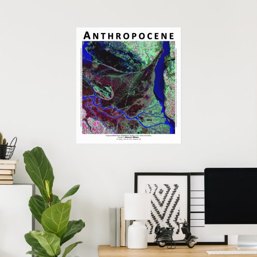 Anthropocene V - Parana River Delta, Argentinië Poster (Thuiskantoor)