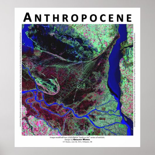 Anthropocene V - Parana River Delta, Argentinië Poster (Voorkant)