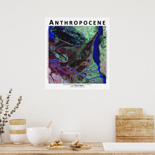 Anthropocene V - Parana River Delta, Argentinië Poster (Keuken)
