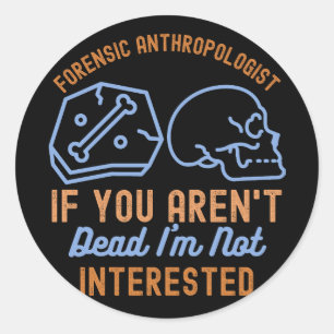 Anthropologie Spreuken, Anthropologiestudent Ronde Sticker