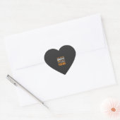 Anthropologiedocent Gebroken Bezem Halloween-ontwe Hart Sticker (Envelop)