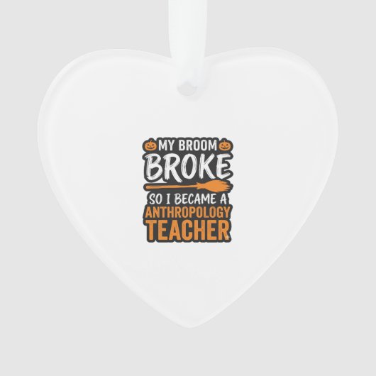 Anthropologiedocent Halloween Bezem Gebroken Ornament (voorkant)