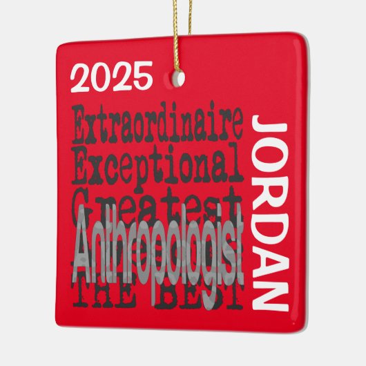 Anthropologist Extraordinaire CUSTOM Keramisch Ornament (Links)