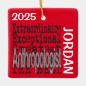 Anthropologist Extraordinaire CUSTOM Keramisch Ornament (Voorkant)