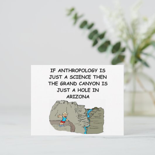 ANTHROPOLOGY-cadeaus t-shirts Briefkaart (Staand voorkant)