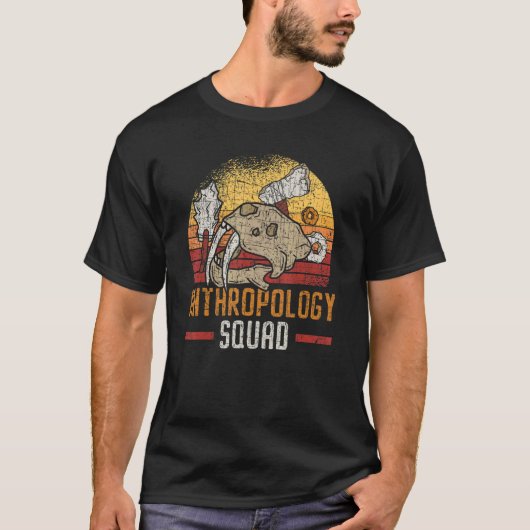 Anthropology Squad Science Anthropologist Fossils T-shirt (Voorkant)