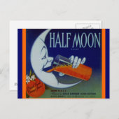  Anthropomorfe Half Moon Briefkaarten PC (Voorkant / Achterkant)