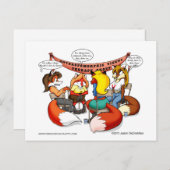 Anthropomorfe Vixen Therapie Briefkaarten (Voorkant / Achterkant)