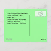 ANTHROPOMORFISCHE Meloenen Pun Producent BRIEFKAAR Briefkaart (Achterkant)