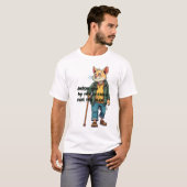 Anthropomorphic Canine Walking Stick T-shirt (Voorkant volledig)