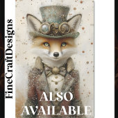 Anthropomorphic Fox Steampunk Outfit CA1 Decoupage Tissuepapier
