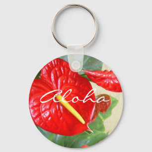 Anthurium Aloha Sleutelhanger