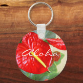 Anthurium Aloha Sleutelhanger (Voorkant)