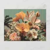 Anthurium and Tropical Floral Arrangement Briefkaart (Voorkant)
