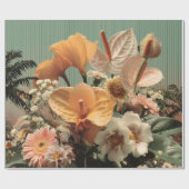 Anthurium and Tropical Floral Arrangement Cadeaupapier (Vlak)