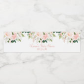 Anthurium bloem waterfles etiket (Enkel label)