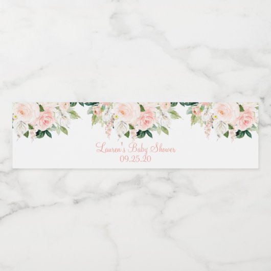 Anthurium bloem waterfles etiket (Enkel label)