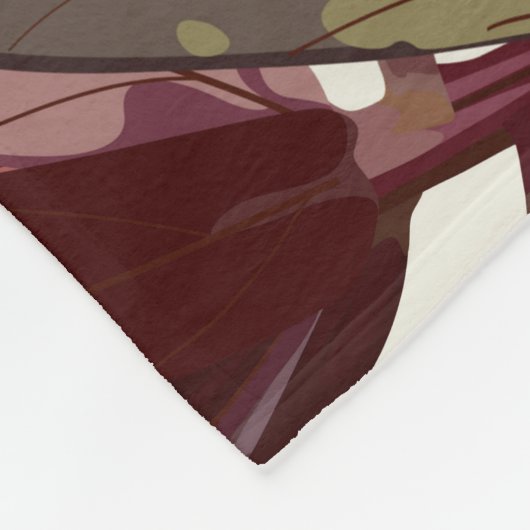 Anthurium bloemen, tulpen en tropische bladeren. fleece deken (Hoek)