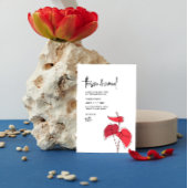 Anthurium · Bloemenlijntekening · Casual Modern Kaart