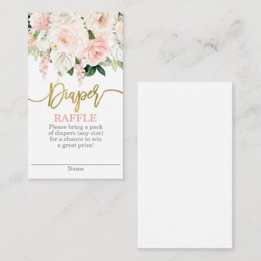 Anthurium bloemenluier Raffle Informatiekaartje (Voorkant / Achterkant)