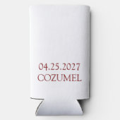 Anthurium bruidsdrankkoeler  seltzer blikjeskoeler (Achterkant)