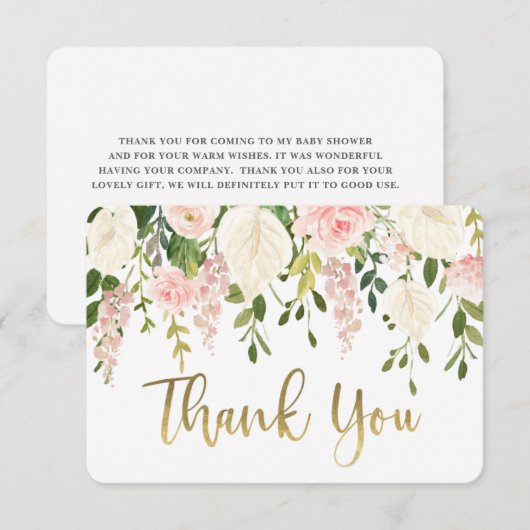 Anthurium dank je kaart (Voorkant / Achterkant)