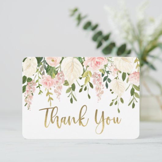 Anthurium dank je kaart (Staand voorkant)