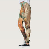 Anthurium en tropische bloemschikking leggings (Links)
