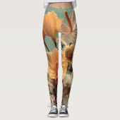 Anthurium en tropische bloemschikking leggings (Voorkant)
