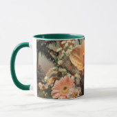 Anthurium en tropische bloemschikking mok (Links)