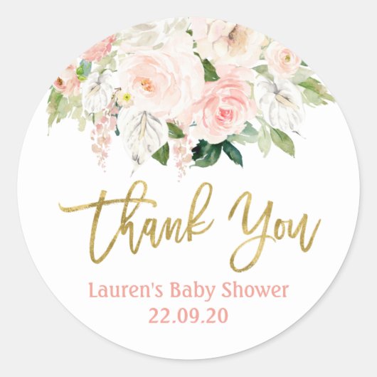 Anthurium floral ronde sticker (Voorkant)