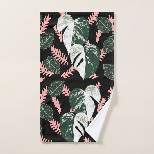 Anthurium Heart Leaves Badkamer Handdoek Set (Handdoek)