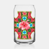 Anthurium & Hibiscus Cross Blikvorm Glas (Voorkant)