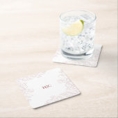 Anthurium Initials Coaster Kartonnen Onderzetters (Insitu)