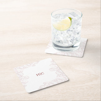 Anthurium Initials Coaster Kartonnen Onderzetters