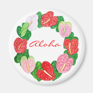 Anthurium krans Aloha Magneet