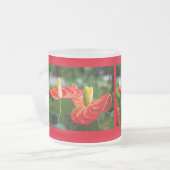 Anthurium Multi Matglas Koffiemok (Voorkant links)