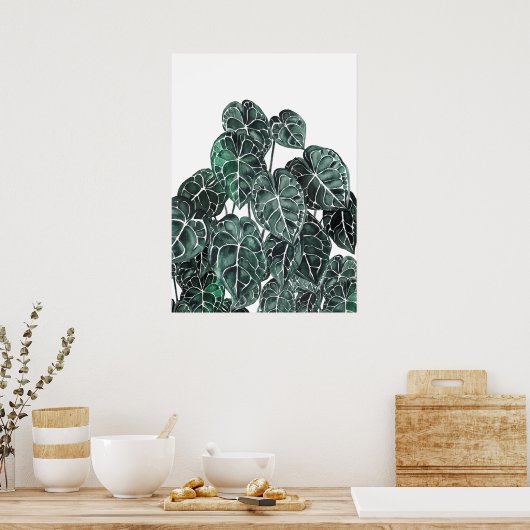 Anthurium Plant Leaf Poster (Keuken)
