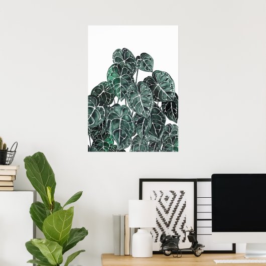 Anthurium Plant Leaf Poster (Thuiskantoor)