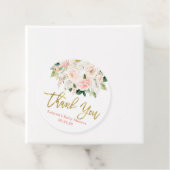 Anthurium roze en gouden bloemen bedankjes labels (In situ)