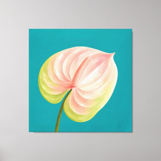 anthurium-schilderij canvas afdruk (Voorkant)