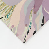 Anthurium Strelitzia:  pracht. Fleece Deken (Hoek)