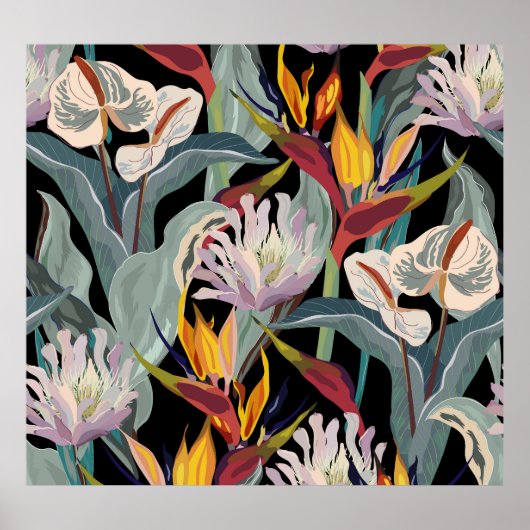 Anthurium Strelitzia: pracht. Poster (Voorkant)