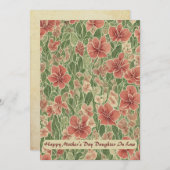 Anthuriumbloemen Happy Moederdag Aankondiging (Voorkant / Achterkant)