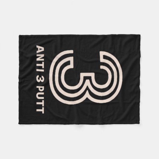 Anti 3 Putt  Fleece Deken (Voorkant (Horizontaal))