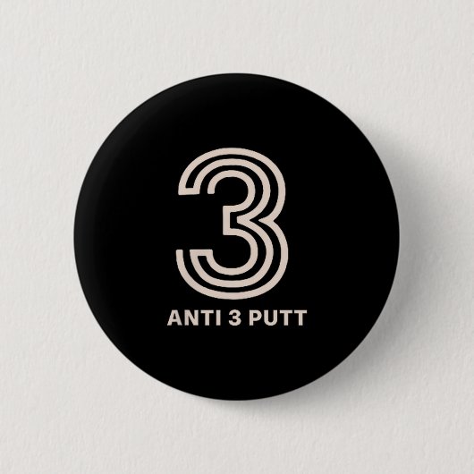 Anti 3 putt ronde button 5,7 cm (Voorkant)