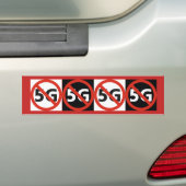 Anti-5G-bumpersticker Bumpersticker (Op auto)