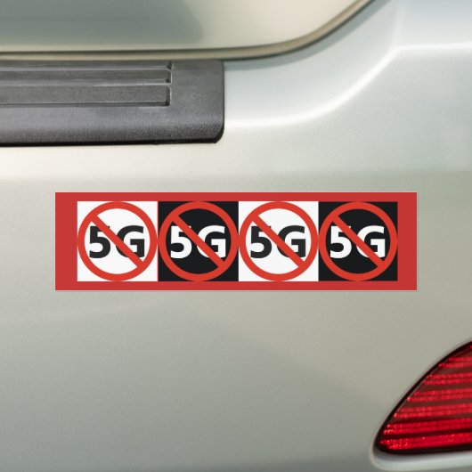 Anti-5G-bumpersticker Bumpersticker (Op auto)